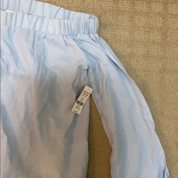 Light blue cute top with flared sleeves - Picture 3 of 4